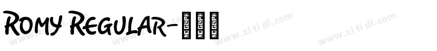 Romy Regular字体转换